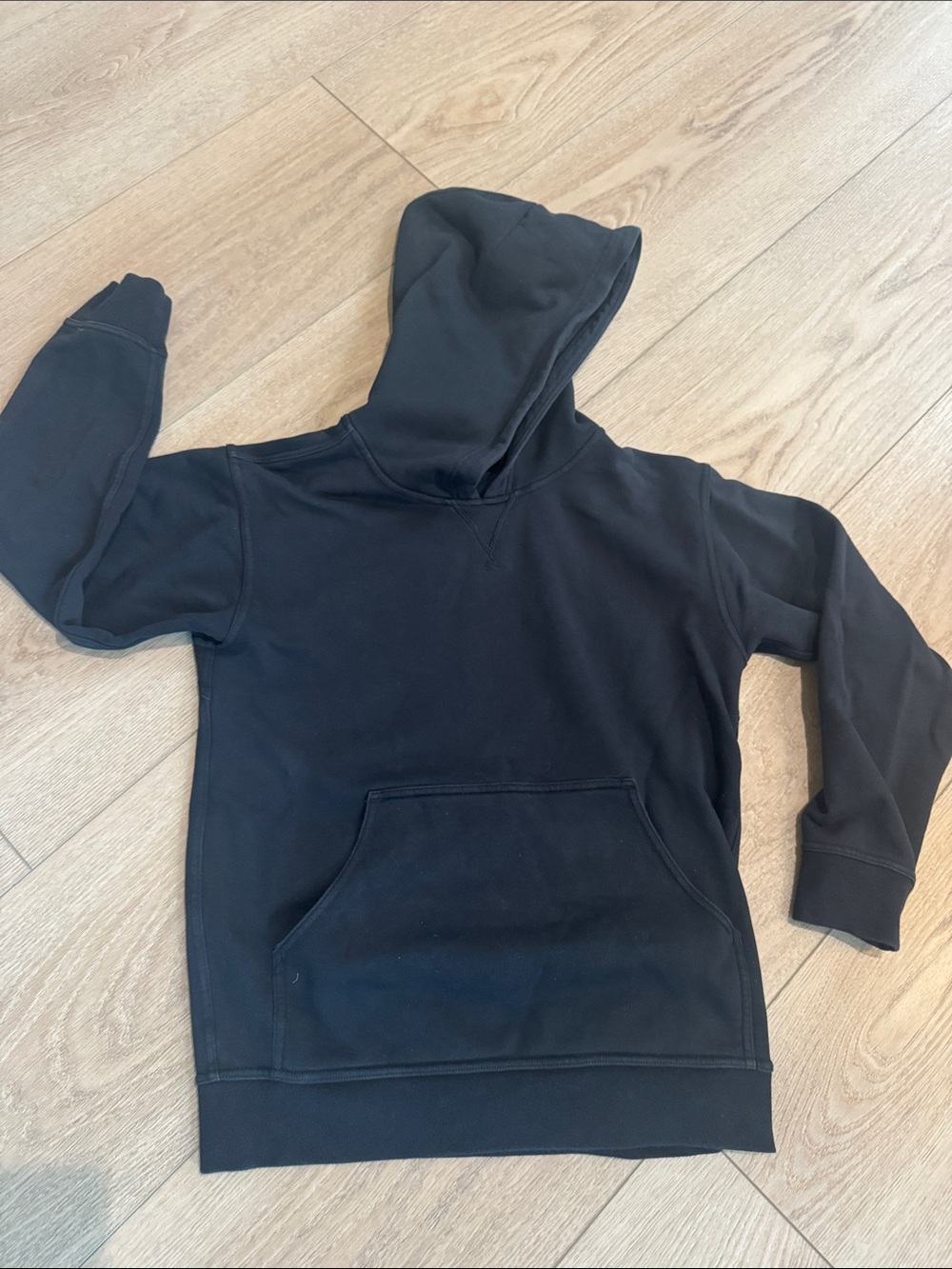 Lululemon black cotton terry hoodie size 6